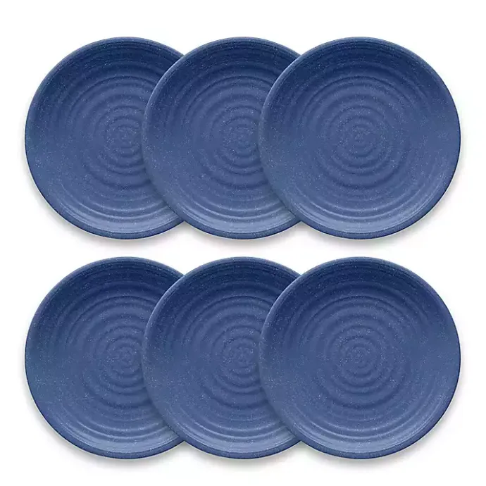 Outlet Kirklands Home Madden Melamine Dinner Plates, Set of 6 Blue