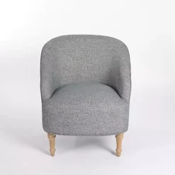 Outlet Kirklands Home Maria Curved Accent Chair Blue