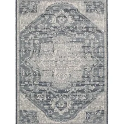 Best Kirklands Home Medallion Lava Indoor/Outdoor Area Rug, 7x9 Blue