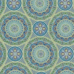 Sale Kirklands Home Blue Medallion Wicker Chair Cushions, Set of 2