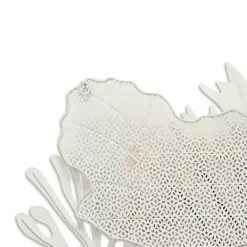 Kirklands Home Blue Metal Reef and Shell Wall Plaque