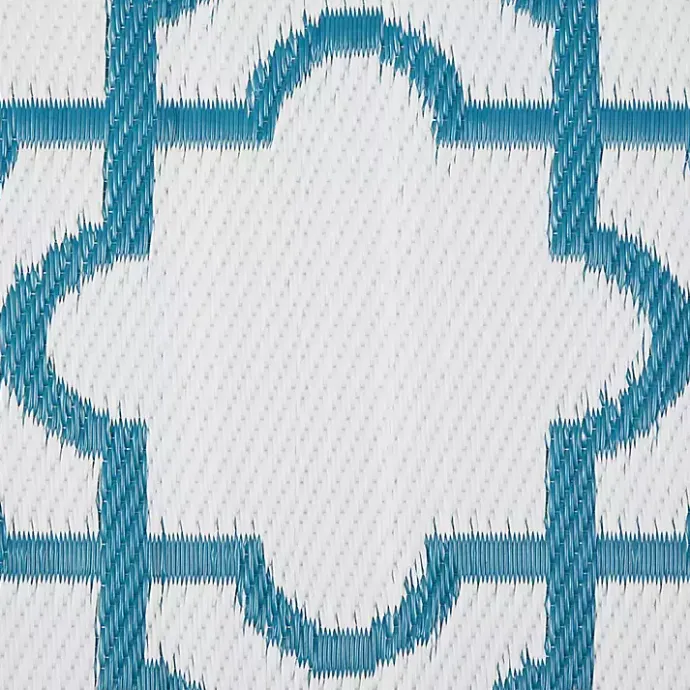 Outlet Kirklands Home Blue Moroccan Trellis Outdoor Area Rug, 4x6