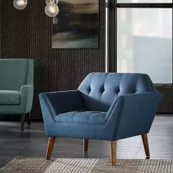 Online Kirklands Home Newman Mid-Century Accent Chair Blue