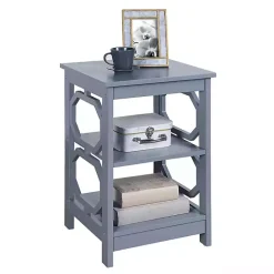 Outlet Kirklands Home Octagon 2-Shelf Accent Table Blue