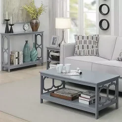 Outlet Kirklands Home Octagon 2-Shelf Accent Table Blue