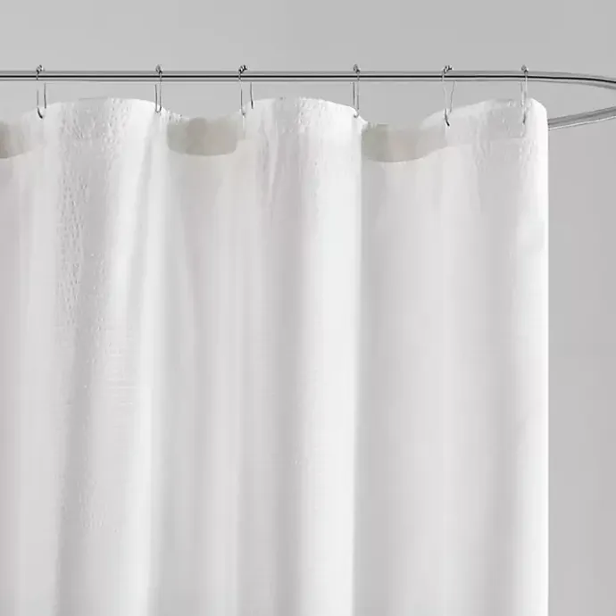 Clearance Kirklands Home Blue Ombre Seersucker Shower Curtain