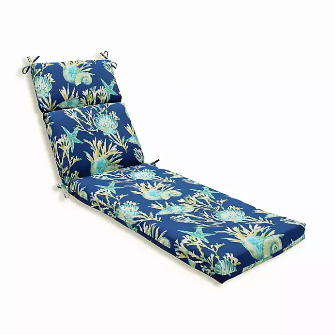 Discount Kirklands Home Blue Pacific Outdoor Chaise Cushion