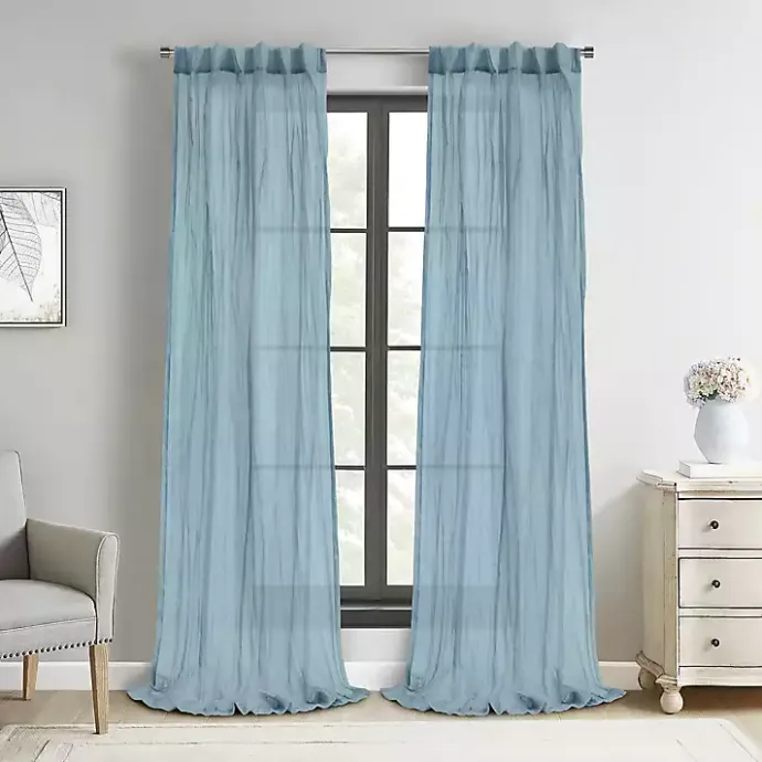Kirklands Home Paloma Curtain Panel, 95 in. Blue