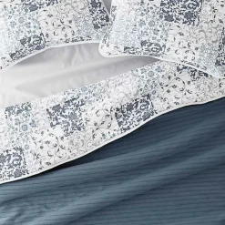 Sale Kirklands Home Blue Patchwork Reversible 2-pc. Twin Quilt Set