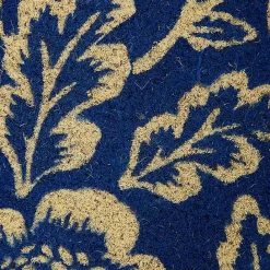 Online Kirklands Home Blue Peonies Coir Doormat
