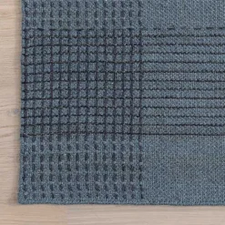 Clearance Kirklands Home Plaid Emily Henderson x RugsUSA Runner, 2x8 Blue