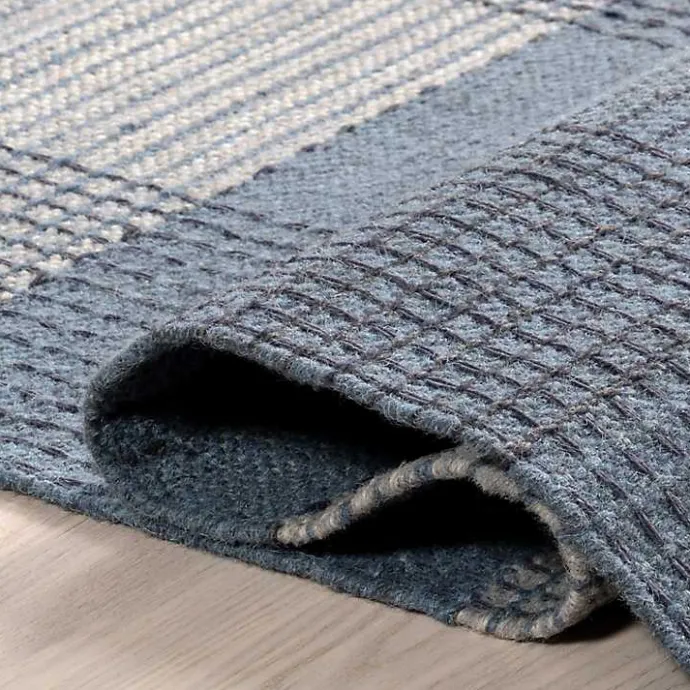 Sale Kirklands Home Plaid Emily Henderson x RugsUSA Rug, 8x10 Blue