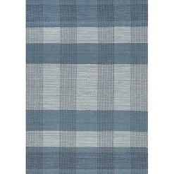 Sale Kirklands Home Plaid Emily Henderson x RugsUSA Area Rug, 6x9 Blue