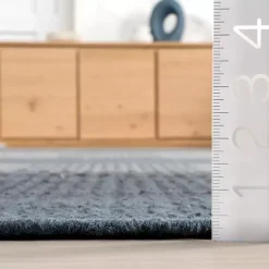 New Kirklands Home Plaid Emily Henderson x RugsUSA Area Rug, 3x5 Blue