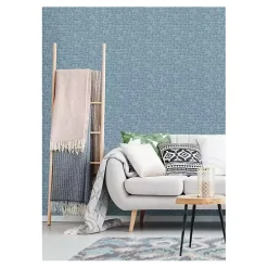 Hot Kirklands Home Poplin Peel & Stick Wallpaper Blue