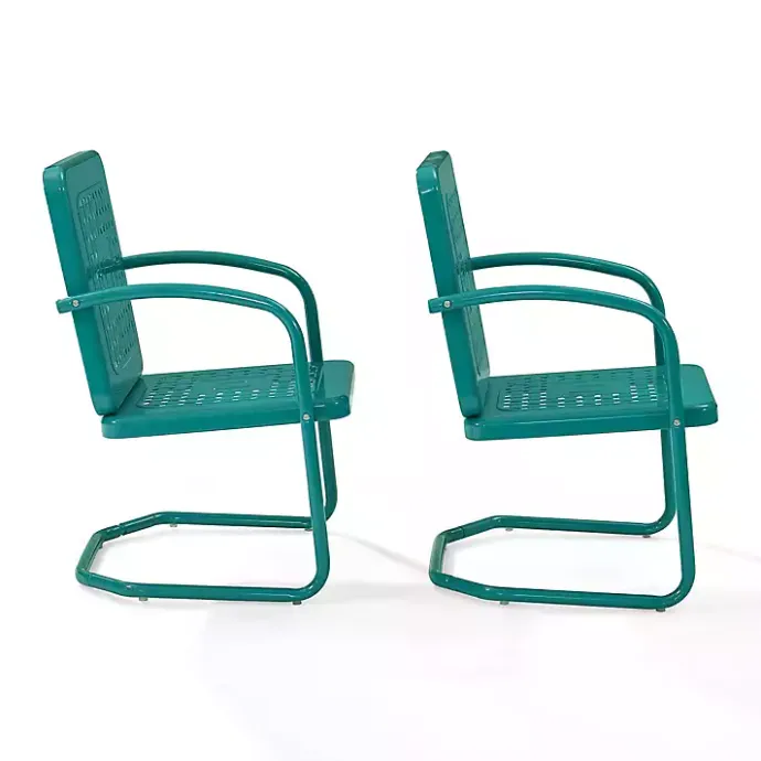 Online Kirklands Home Retro Basket Weave Chairs, Set of 2 Blue