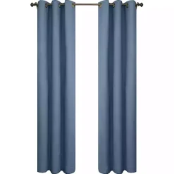 Sale Kirklands Home Room Darkening Curtain Panel Set, 84 in. Blue