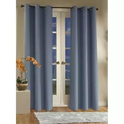Kirklands Home Room Darkening Curtain Panel Set, 95 in. Blue
