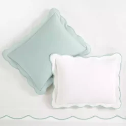 Hot Kirklands Home Blue Scallop Edge 3-pc. King Duvet Cover Set