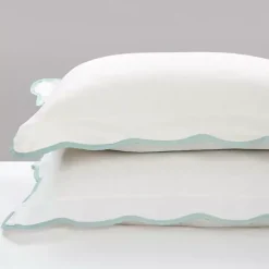 Discount Kirklands Home Blue Scalloped Edge 3-pc. King Comforter Set