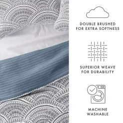 Online Kirklands Home Blue Scalloped Reversible 2-pc. Twin Quilt Set