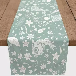 Outlet Kirklands Home Blue Scandinavian Bunny Table Runner, 90 in.