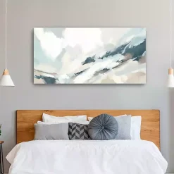 Hot Kirklands Home Blue Seaside Abstract Canvas Art Print
