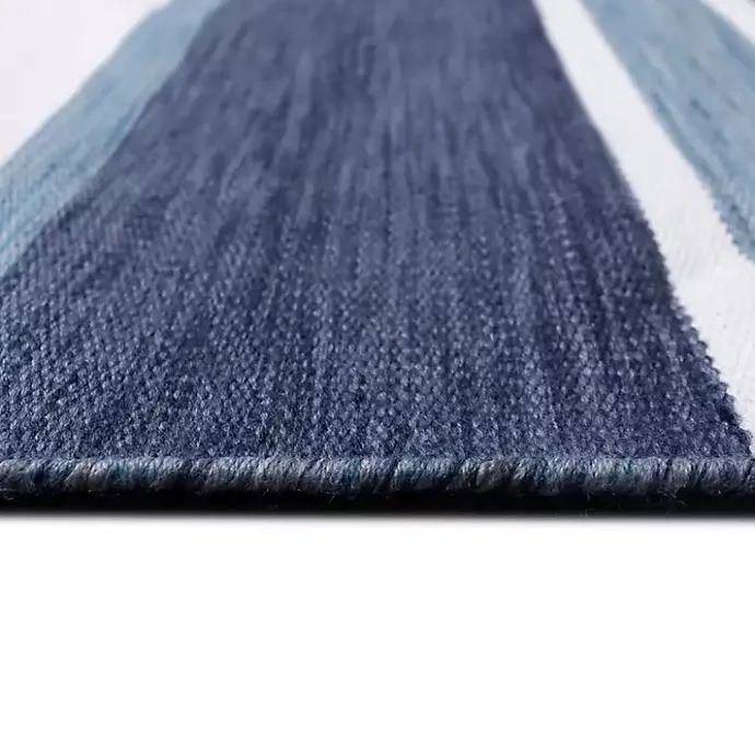 Kirklands Home Blue Shades Striped Indoor/Outdoor Area Rug, 7x9
