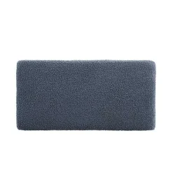 Clearance Kirklands Home Blue Sherpa & Walnut Rectangle Storage Ottoman