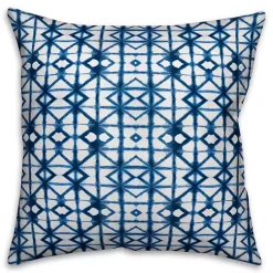 Kirklands Home Blue Shibori Outdoor Pillow