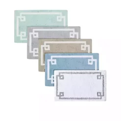 Outlet Kirklands Home Simple Trim Cotton Tufted Bath Mat, 72 in. Blue