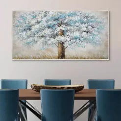 Clearance Kirklands Home Blue Solitude Framed Canvas Art Print