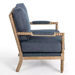 Online Kirklands Home Spencer Spindle Armchair Blue