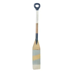 Online Kirklands Home Striped Wood Canoe Oar Wall Plaque Blue