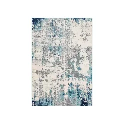 Outlet Kirklands Home Blue Sutton Contemporary Area Rug, 5x7