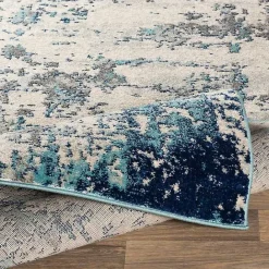 Outlet Kirklands Home Blue Sutton Contemporary Area Rug, 5x7