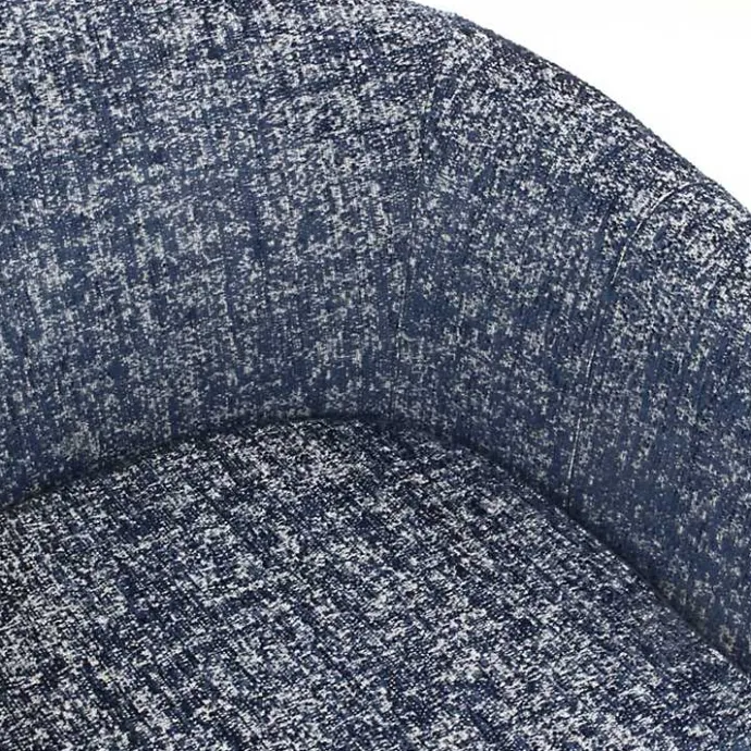 Hot Kirklands Home Swivel Barrel Accent Chair Blue