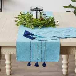 Sale Kirklands Home Thera Stripe Placemats, Set of 6 Blue
