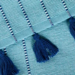 Discount Kirklands Home Thera Stripe Table Runner Blue