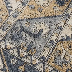 Sale Kirklands Home Blue Tile Border Area Rug, 8x10