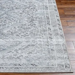 Hot Kirklands Home Traditional Washable Area Rug, 5x7 Blue