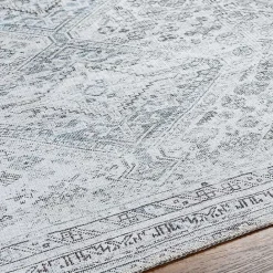 Hot Kirklands Home Traditional Washable Area Rug, 5x7 Blue