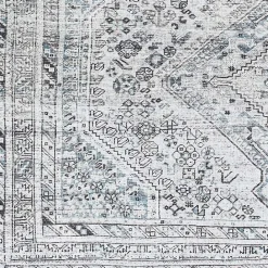 New Kirklands Home Traditional Washable Area Rug, 7x10 Blue