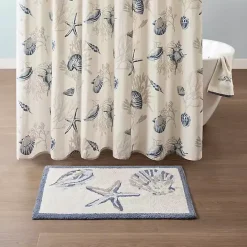 Best Kirklands Home Blue Tufted Seashell Bath Runner