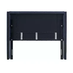 Online Kirklands Home Tufted Upholstered Metal Leg Queen Headboard Blue