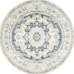 Clearance Kirklands Home Blue Verona Round Area Rug, 5 ft.