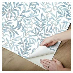 Discount Kirklands Home Vines Peel & Stick Wallpaper Blue