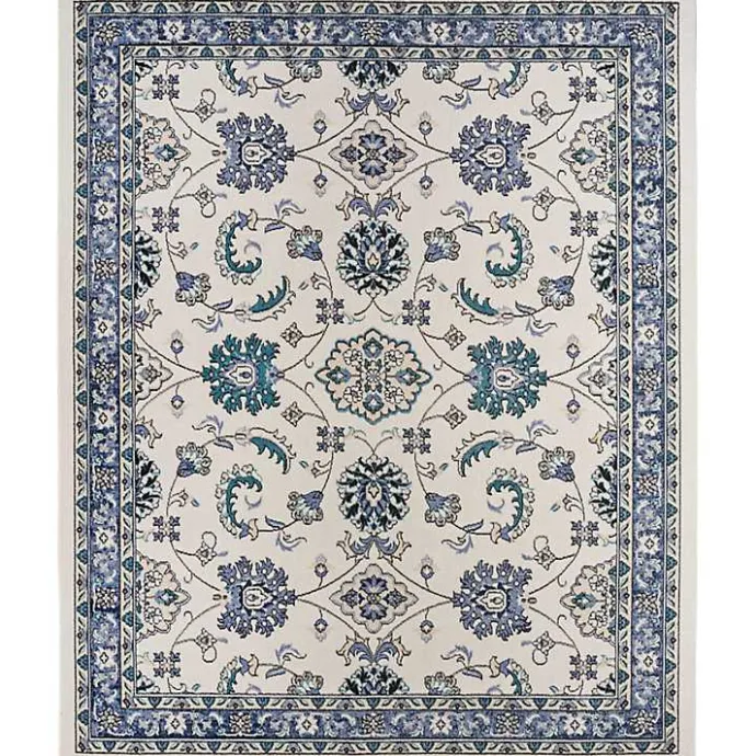Kirklands Home Blue Vintage Medallion Indoor/Outdoor Rug, 8x10