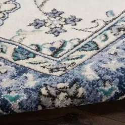 Kirklands Home Blue Vintage Medallion Indoor/Outdoor Rug, 8x10