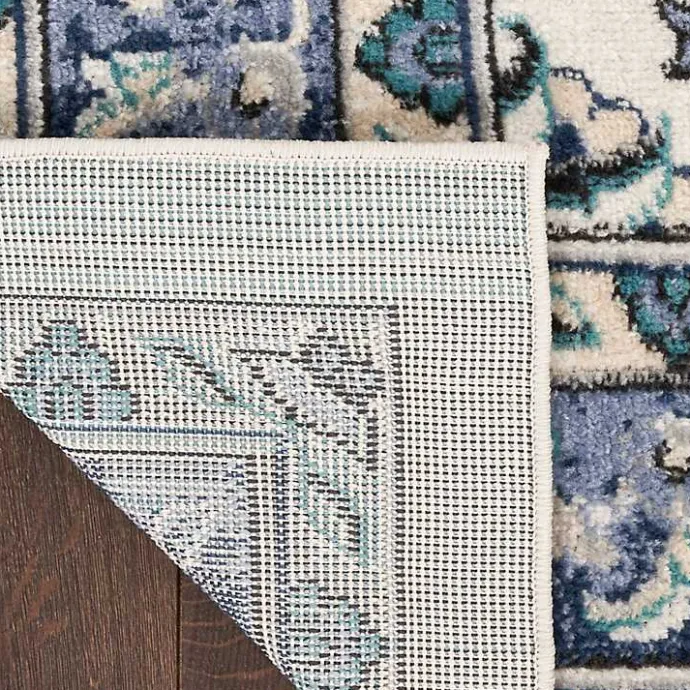 Kirklands Home Blue Vintage Medallion Indoor/Outdoor Rug, 8x10